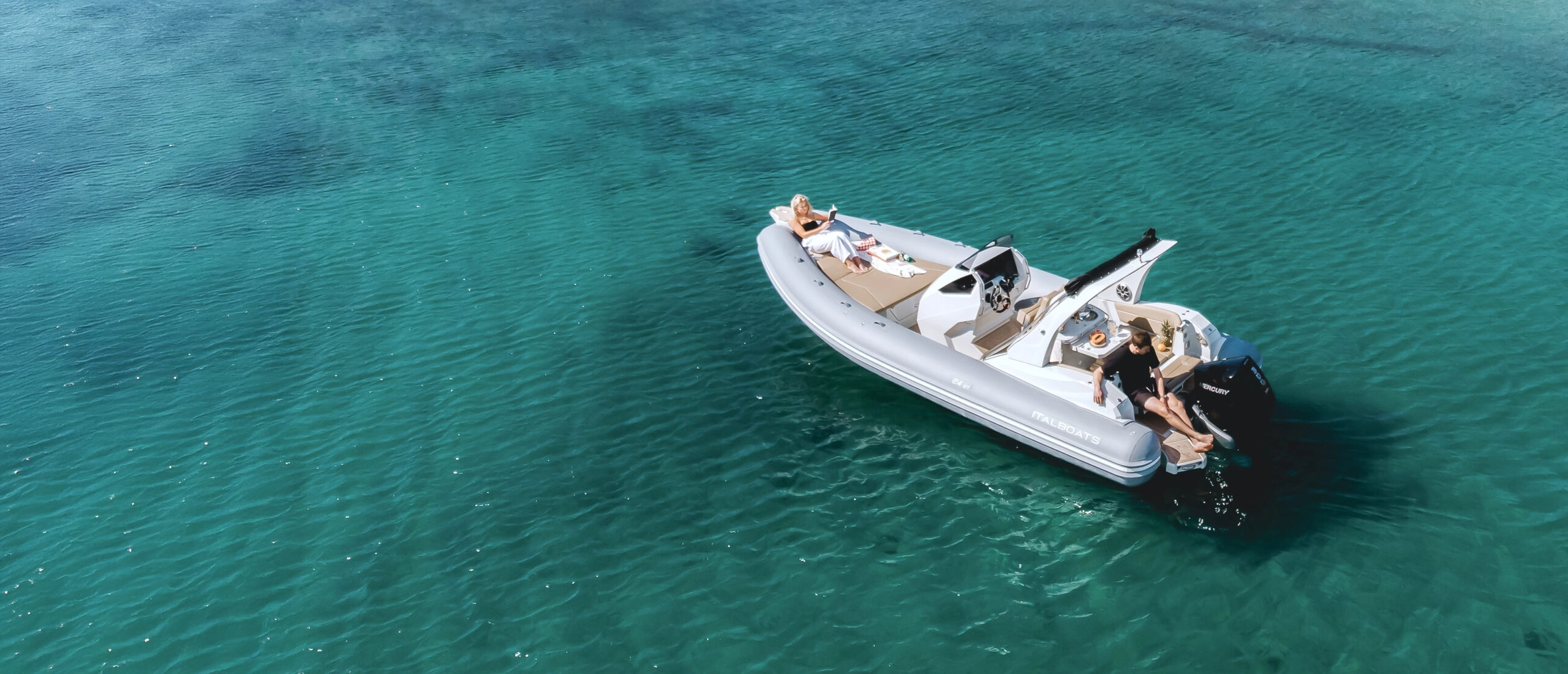 Italboats Stingher 24 GT RIB rental Šibenik 300hp 14 passengers 2026
